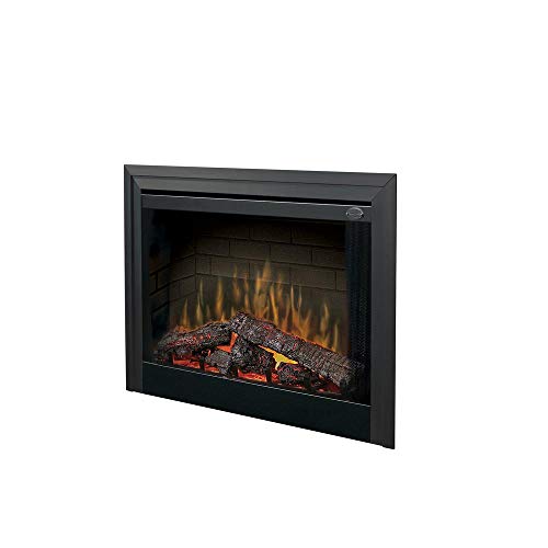 Dimplex BF39DXP 39-Inch Deluxe Built-In Electric Firebox with Resin Logs and Brick Backing
