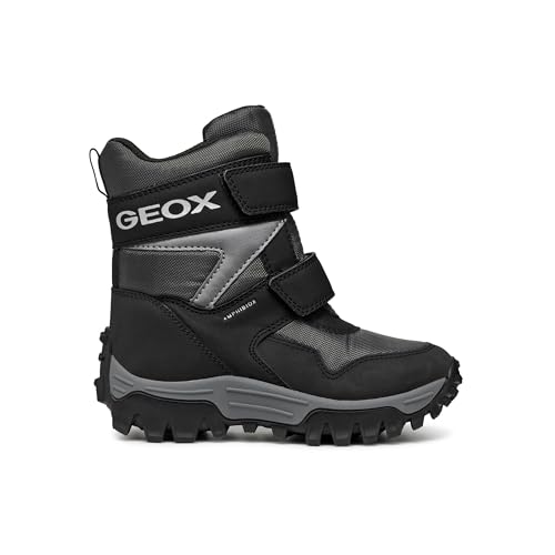 Geox J Himalaya Boy B ABX Snow Boot, Anthracite/Black, 35 EU