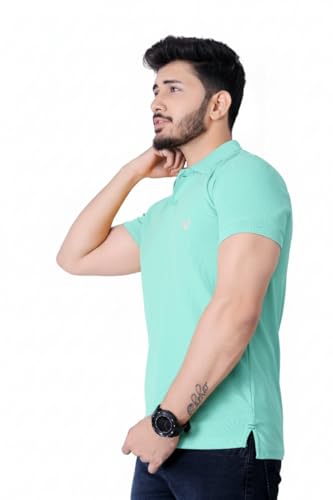 Image of Men's Premium Polo T-Shirt | Classic Collar | Smooth Finish | Half Sleeve Casual Wear (XS to 3XL)
