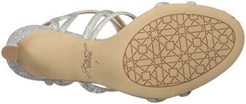 Jewel Badgley Mischka Women's SIMBA Sandal, Silver, 7.5 M US | Image 3