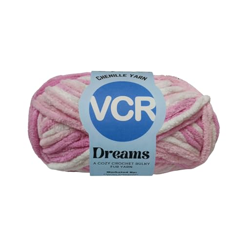 Image of VCR Blush Pink Color, 100 Grams Hank, 60 Meters Length, Premium Polyester Ball for Crochet and Knitting, Pack of 1 Yarn, Soft and Bulky Fur Suitable for DIY