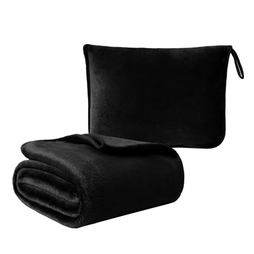 ZYFZCYBL Travel Blanket and Pillow - Premium Soft 2 in
