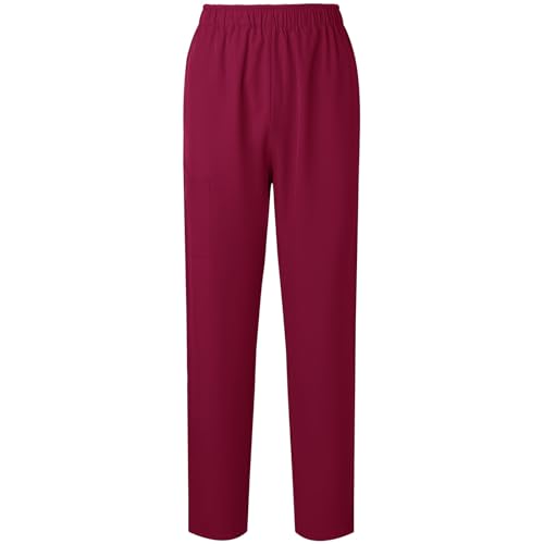 Image of Women's Medica Scrub Pants Pull On Workwear Cargo Pocket Elastic Waist Hospital Uniform Trousers