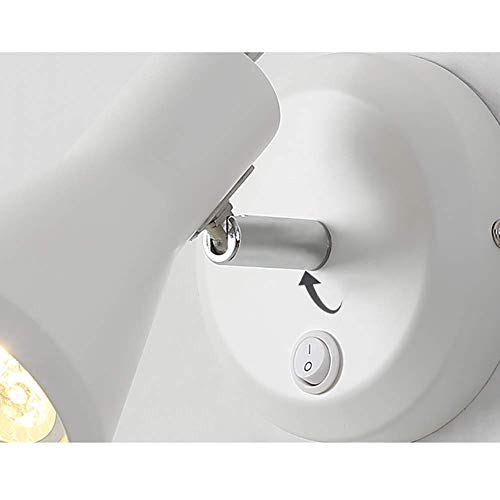 Aplique de pared ajustable mini con interruptor de bronce para dormitorio 6