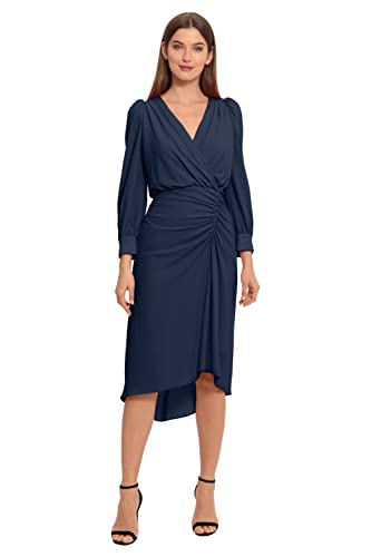 Maggy London Women's Long Sleeve Catalina Crepe Dress Workwear Event Guest of Wedding3