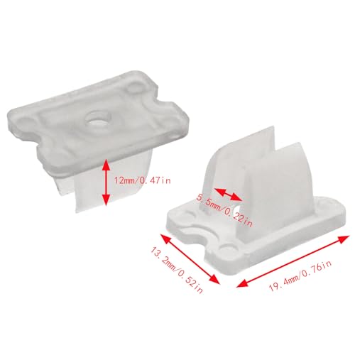 Image of LED Strip Mounting Clips Neon Rope Light Clips LED Rope Light Holder Clips with Screws for 5mm to 6mm Silicone LED Strip (30PCS)
