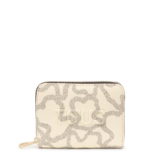Monedero Tous beige compacto para bolsos pequeños de mujer