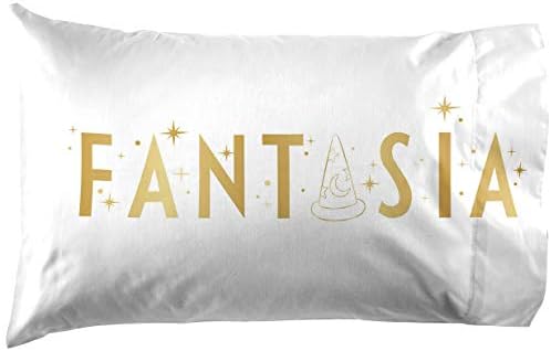 Jay Franco Disney Fantasia 1 Single Reversible Pillowcase - Double-Sided Kids Super Soft Bedding
