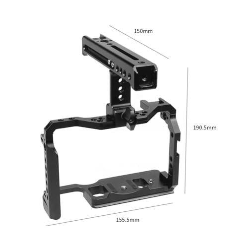 �J�����P�[�W���O�ACompatible For Canon�p�g�b�v�n���h���O���b�v�t��38mm NATO���[���R�[���h�V���[�}�E���gARRI 1/4�C���`3/8�C���`���t���ACompatible For EOS R5 R6�J�o�[�Ή��A�J�����A�N�Z�T���[(W