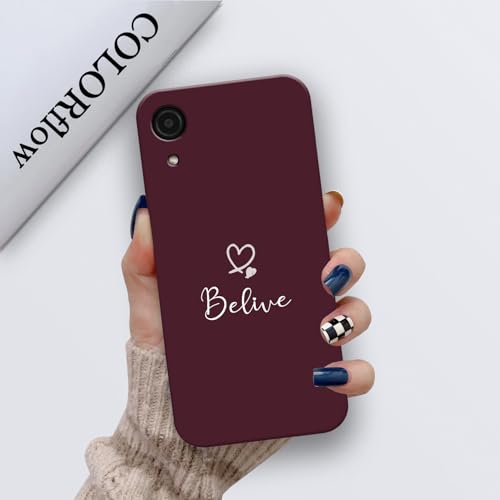 Image of COLORflow Back Cover Compatible with Samsung Galaxy A03 Core | Cute Korean Hearts Customized Back Cover Compatible with Samsung Galaxy A03 Core