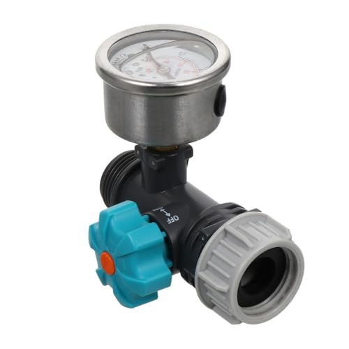 MUCKLILY 1pc Smart Water Pressure Regulator for Garden Irrigation Pressure Gauge Portable