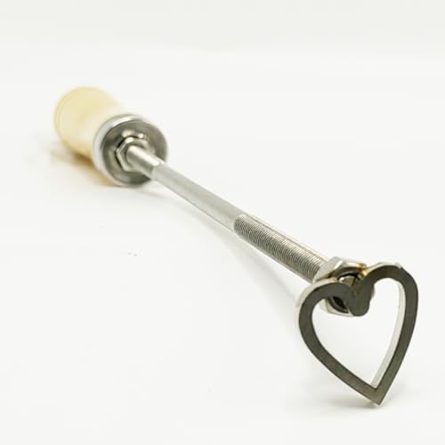 Keesoon 1" Branding Iron for Wood with Customizable Branding Letters Ideal for Wood， Hats and Steak (Heart)