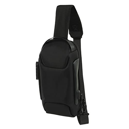 Topyond Outdoor Satchel, Hiking Fitness Travel Crossbody Bag, Chest Anti-Theft Backpack, USB Charging Oxford Crossbody Bag