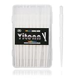 YiTenn 110 stück 108mm King Size Konisch Vorgedrehte Hülsen, Vorgedrehte Joint Tubes Cones, Conische Tubes mit Filter, mit Kunststoff Putter (Weiß)