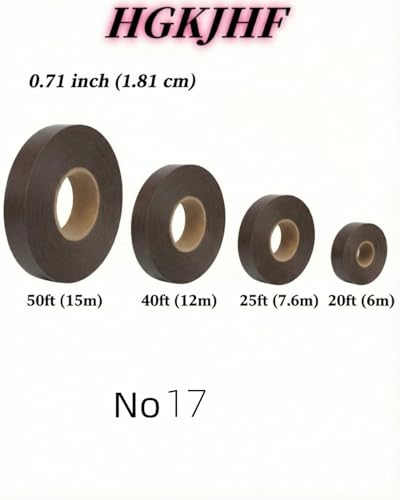 Image of HGKJHFmelamine Edging Tape. pre Coated with hot melt Adhesive Flexible Veneer Edge Edging, Used for Cabinet and Furniture Maintenance (No17-Dark Walnut Color, 1.81cm*40ft)