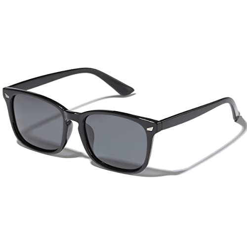 Image of Square Polarized Sunglasses for Women Men Classic Trendy Stylish Sun Glasses 100% UV 400 Lens Protection