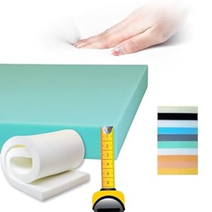 CZ By Dream Premium – Espuma HR de Poliuretano a Medida D25/D30, Goma Espuma Alta Densidad 200x100 cm con Opción Viscoelástica y Guata Acolchada 200g para Sofás, Tapicería y Manualidades