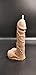 Bougie naturelle décorative végan à la cire de Colza 100% artisanale fait main en France " Pénis, Sexe homme,sexy, sexuel" (brun)