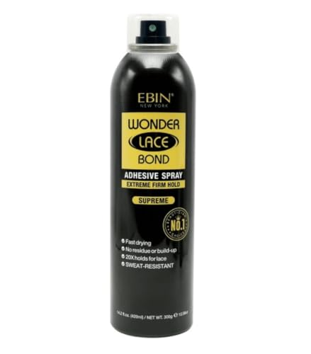 EBIN WONDER LACE BOND WIG ADHESIVE SPRAY - SUPREME (14.2OZ/ 420ML)