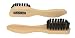 Saphir Brass Brush - Boar Silk Bristle for Shoe Care Polish & Cream