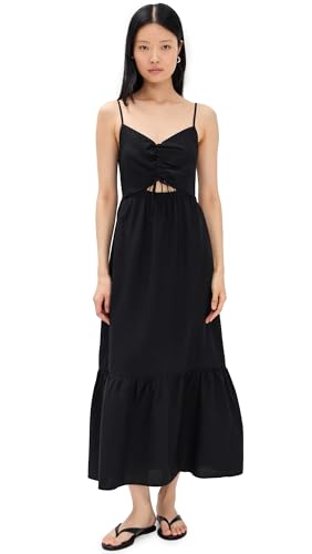 Z SUPPLY Women's Winslet Maxi Dress, Black, L
