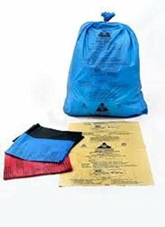 Miniatura 5 de Bio HazardBolsa de residuos biomédicos (21x24 pulgadas, Rojo-10, Azul-10, Amarillo-10) 30 uds.