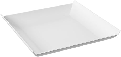 Prato Quadrado 160x160x25mm Casual Coza Branco