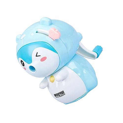 VILLCASE シー可愛らしい動物デザイン手動筆削り器 長持ちするプラスチック 属製 学校やオフィスで使えるコンパクトプ 子供へのプレゼントに 様々な形状の筆に対応