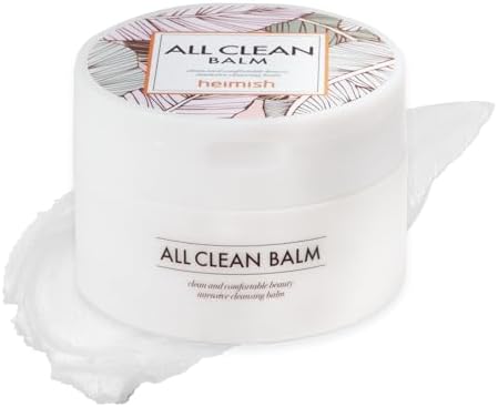 HEIMISH All Clean Balm, Cleansing Balm, Waterproof Eye Makeup Remover, Oil Cleanser, Face Wash, Double Facial Cleanse, Vegan, For All Skin Types, Korean Skincare, 4.0 fl oz / 120ml