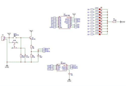 HPYNPES DIY Practical Soldering Practice Kit Practice Learning Electronics Training Board