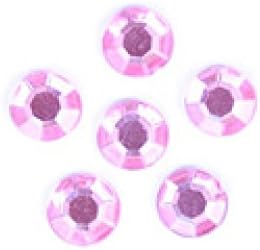 Impex Round Stick On Diamante Jewels Pink - per Pack of 95