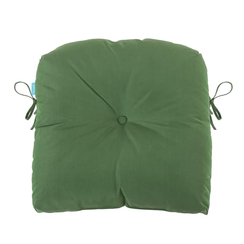 Image of QILLOWAY Outdoor Chair Cushion Set with Strings,Replacement Outdoor Cushions for Patio Furniture.(Dark Green)