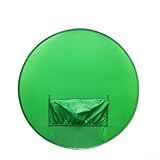 MoSundi Tragbarer Greenscreen für Stuhl, Falten-Samtstoff, faltbarer Chroma-Key-Hintergrund für Videoproduktion, Live-Streaming, Fotografie (L, 142 cm)