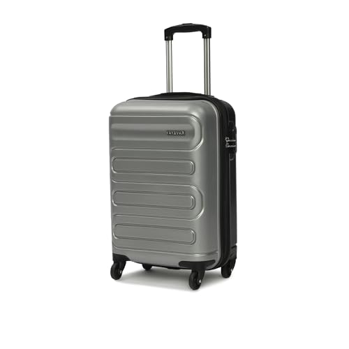 Image of Yayavar Tokyo Textured ABS Hard-Sided Suitcase Bag | Dual Color Trolley with 4 Spinner Wheels, Number Lock, Water Resistant | Luggage Bag for Travel