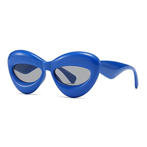 Image of Fashion Inflated Cat Eye Sunglasses for Women Sexy Cute Lip Shaped Sun Glasses
