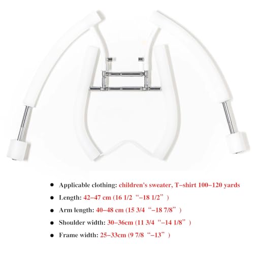 Maniquí invisible para niños, soporte para ropa de pared para fotografía y exhibición al por menor, soporte para formas de vestido de Teles para presentación elegante en tienda y sesiones de fotos