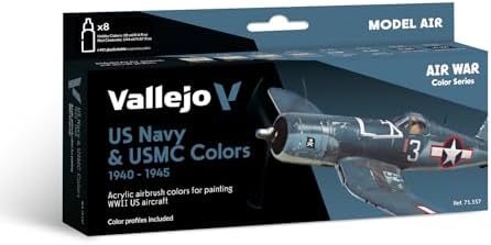 Vallejo WWII USN Aircraft Model Watercolor Air Paint, 17ml