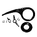 Deevoka Professional Bike Chain Guard Cover 40-46T Protector Case Front Sprocket Guard Chain Protector for Road Bike Riding Spare Parts, Black,Full Set