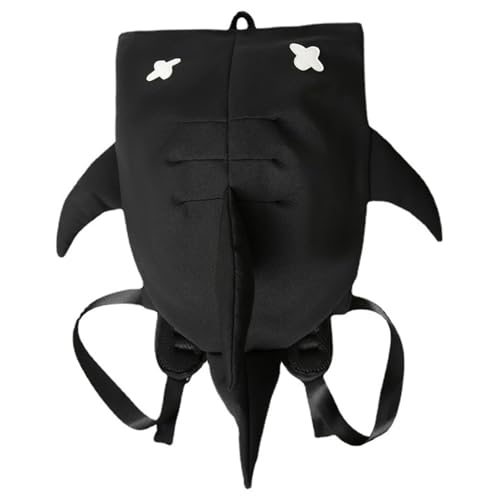 Sac de requin 3D noir avec poignée confortable pour enfants