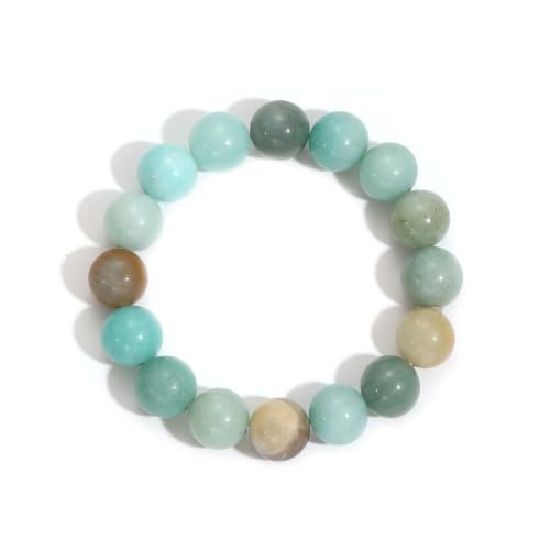 chorfla Natural Stone Beaded Bracelet for Women, Chunky Multicolor Gemstone Handmade Bracelet, Boho Trendy Waterproof Summer Beach Jewelry Gifts for Women