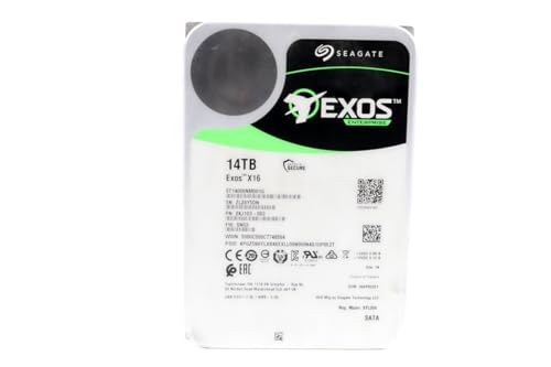 Seagate  Exos X16 14TB 7200 RPM SATA 6Gb/s 256MB Cache 3.5-Inch Internal Data Center HDD Enterprise Hard Drive (ST14000NM001G)