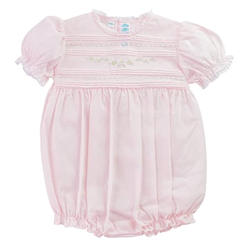 Feltman Brothers Infant Girls Pink Bubble Outfit Lace Trim