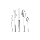  WMF Premiere Besteck-Set 30-teilig für 6 Personen Cromargan protect Edelstahl rostfrei poliert extrem kratzbeständig eingesetzte Messerklinge spülmaschinengeeignet Kuchengabel