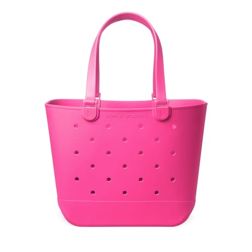 Simple Modern Extra-Large Beach Bag | Waterproof Getaway Rubber Tote with Zipper Pocket for Travel, Pool, Boat, Groceries, Sports | Malibu by Simple Modern - Used condition - US$71.59