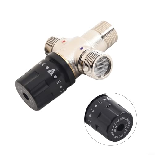 Vanne de mélange thermostatique DN20 pour chauffe-eau solaire et radiateur - 5
