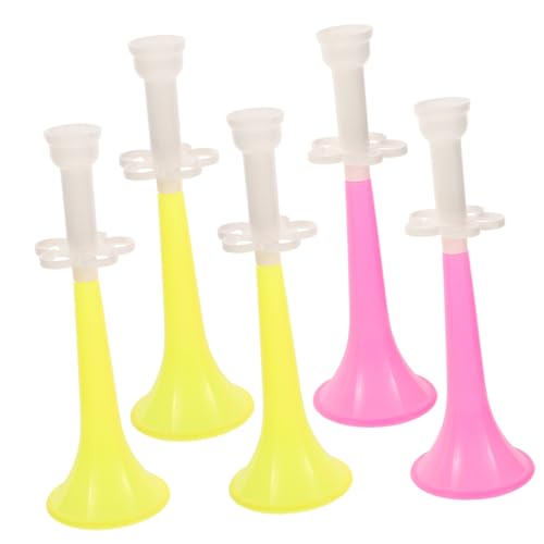 JOINPAYA 5 piezas Trompeta de Plástico Color Bocina para Eventos Deportivos Divertido Cuerno Animador Estadio Fiesta
