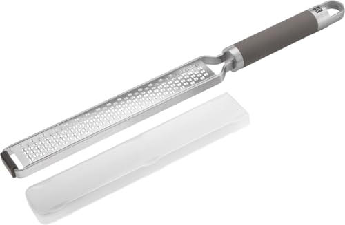 ZWILLING Pro Reibe, Zester, Länge: 38 cm, Rostfreier Edelstahl, Rutschfester und ergonomischer Griff, Grau