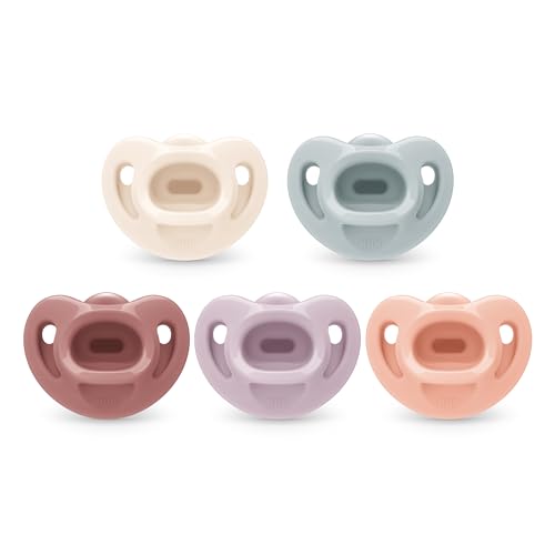 NUK 100% Silicone Comfy Orthodontic Pacifiers, 0-6...