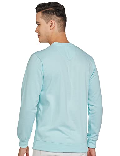 Image of The Indian Garage Co Men Regular Fit Solid Crew Neck Overhead Sweatshirt