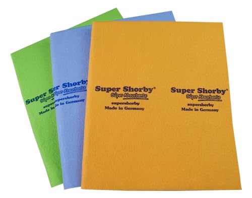 Pantallas, Video On Demand Super Shorby | Set 3 Paños Súper Absorbentes | Absorbe 8 Veces su Peso en Líquido | Multiusos en hogar | Mayor absorción Que la Microfibra | Biodegradable |...
